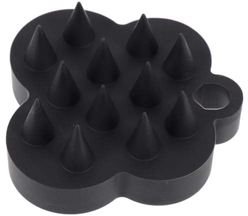 VICASKY Silikon Kopfhautmassagebürste Shampoo Peelingbürste mit Ergonomischem Griff Leichtes Design gegen Schuppen und Juckreiz für Nasses und Trockenes Haar mit Praktischem Aufhängeloch