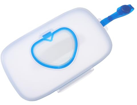 Boîte de Lingettes pour Bébé Portable en Pp, Rose, 1 Pièce | Fermeture Bouton, Verrouillage de L’humidité, Usage Extérieur, pour Poussette et Chaise Garçon et Filles