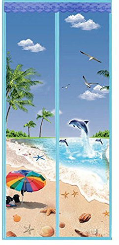 Ohmais Magnetisches Fliegengitter, Vorhang für magnetische Türen, mit Magnetverschluss