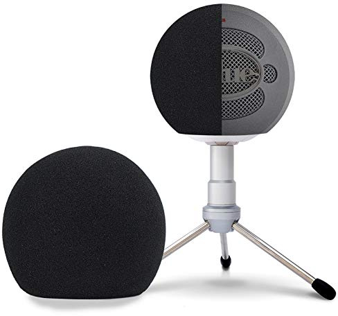 Blue Snowball Pop Filter Windscreen - Professional Snowball iCE Mic Foam Wind Cover Windshield Pop Filter for Recordings, Broadcasting