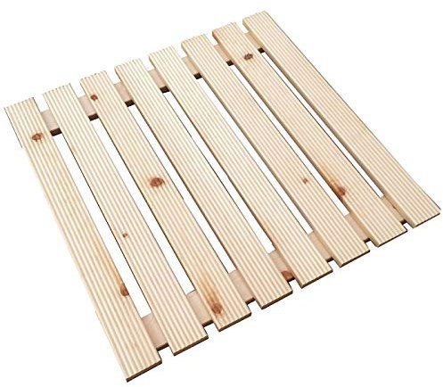 Castelmerlino Pedana Doccia 58x58 in Legno di Pino C.m. per Piatto Doccia 80x80