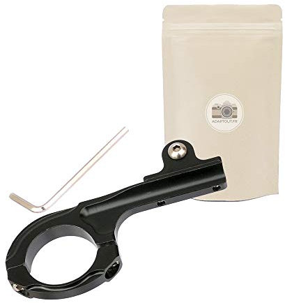Adaptout Support Fixation Pince en Metal 32mm pour gopro ou Action cam sur Guidon Tige Selle vélo Moto Compatible système gopro Hero clé Allen fournie