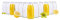 MamboCat Lot de 12 bouteilles pour jus de 250 ml + couvercle Twist-Off TO43 blanc I Forme bombée I Bouteille en verre à remplir