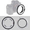 Camera Lens Adapter Ring, Aluminum Alloy LM-SL/T Macro Focusing Lens Mount Adapter Ring Converter for Leica LM Mount Lens to for Leica SL/T Mount Camera
