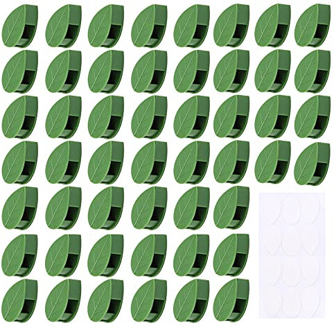 Pflanzenclips Kletterpflanzen Befestigung Clip Rankhilfehalter Kletter-Wandbefestigungs-Clips Pflanzenklammern Kletterpflanzen-Clips Pflanzenstützen Clips Für Gardening Plant Support Fixture 50 Stück