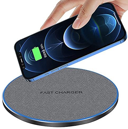 FDGAO 20W Wireless Charging Pad - Fast Wireless Charger Compatible with iPhone 16 Pro Max/15/14/13/12/11/X/XS/8 plus;AirPods Pro/4; Samsung Galaxy S25/S24/S23/S22/S21/S20/S10/Note 20/10,Grey