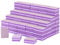100 Pcs Mini Buffers for Nails 180/100 Grit Mini Nail Buffer Purple Nail Buffers for Natural Nails