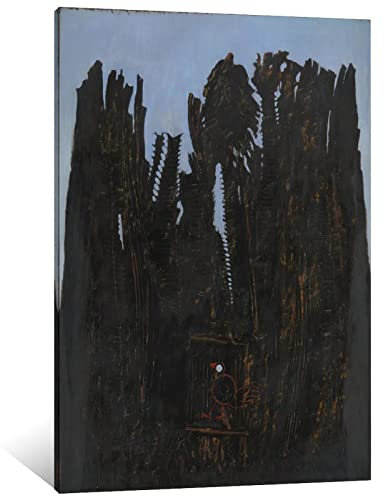 Max Ernst Poster mit Wald und Taube, dekoratives Gemälde, Leinwand, Wandkunst, Wohnzimmer, Schlafzimmer, 60 x 90 cm