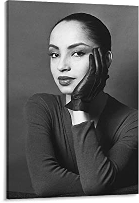 Sade Adu Poster auf Leinwand, Poster, Wandkunst, Kunstdrucke zum Aufhängen, Fotodekoration, Heimposter, Kunstwerke, 30 x 45 cm