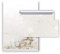 Logbuch-Verlag Briefpapier Set weihnachtlich - 50 Blatt Weihnachtsbriefpapier + 50 Kuverts edel shabby chic silber - Firma Kunden Mitarbeiter Weihnachtsgrüße A4