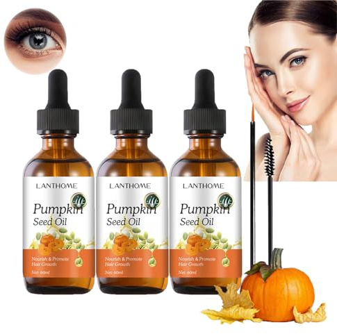 Pumpkin Seed Oil for Hair, olio di semi di zucca biologico per capelli, olio di semi di zucca, siero per la crescita rapida dei capelli, olio di semi di zucca naturale, ciglia e sopracciglia, pelle,