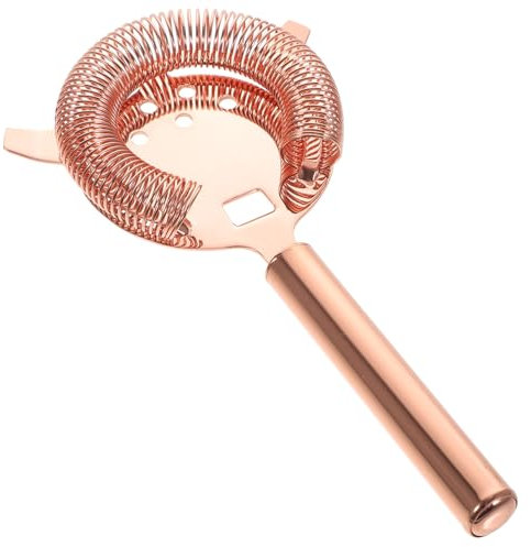 Zerodeko filtro barman filtro cóctel herramienta filtrado bebidas colador malla alambre gafas oro coladores malla para cocina cóctel colador fino tamiz filtrar