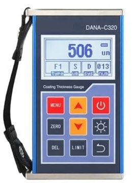 Fenstertönungsmessgerät C320 Beschichtungsdickenmessgerät, Autolackfilmmessgerät, 0-1250 um MFE/NFE Hochpräzises elektronisches Messgerät Ultraniedriger Stromverbrauch
