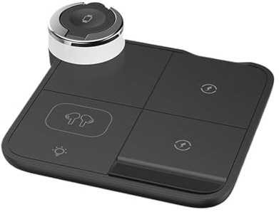 4 In 1 Telefon Ladestation, 4 In 1 Drahtlose Ladestation | Faltbare Faltbare Drahtlose Ladegerät Unterstützung, Uhr Charter Für Mobilfunk Telefon Tablet Mit Licht