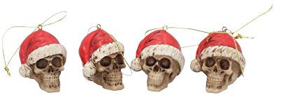 Nemesis Now Silent Night Weihnachtskugeln, Kunstharz, Einheitsgröße, 4,3 cm, Rot, 12 Stück