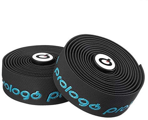 Prologo Lenkerband Onetouch aus Kunststoff in der Farbe Schwarz-hellblau, Maße: 2,5 mm, 60 Gramm, 350569