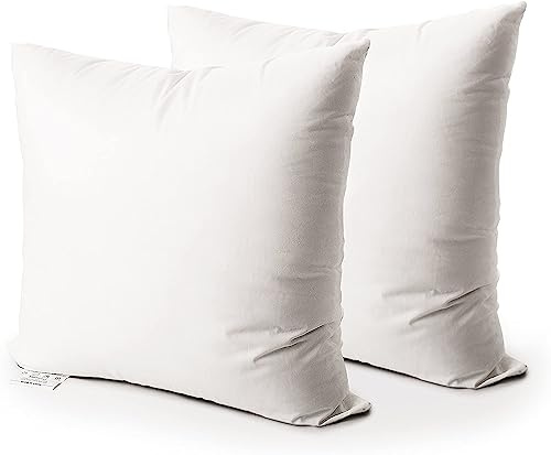 EDOW Dekokisseneinlage, 2er-Set Daunen Alternative Polyester Quadratische Form Zierkissen Kissen Sham Stuffer.