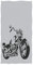 Naanle Stilvolle Motorrad-Silhouette, weich, sehr saugfähig, groß, dekorative Handtücher, Mehrzweck-Handtücher für Badezimmer, Hotel, Fitnessstudio und Spa (40,6 x 76,2 cm, Grau)