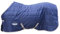Weatherbeeta Comfitec Medium/Lite 210d Channel Quilt Standard Stalldecke (165cm) (Marinelbau/Silber/Rot)