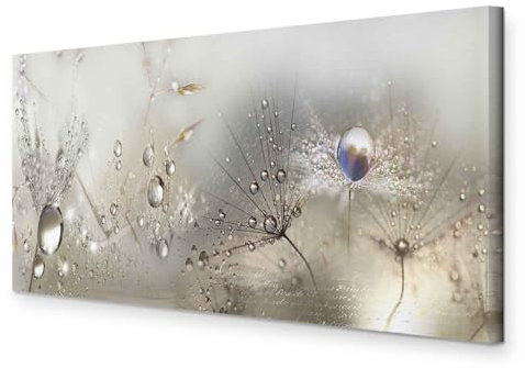 murando Wandbild Mega XXXL PusteblumeEinteiliger XXL-Format Kunstdruck zur Selbstmontage Leinwandbilder moderne Bilder DIY Wanddekoration Wohnung Deko Blumen Natur grau