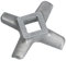 LUTH Premium Profi Parts Insert de Couteau Universel pour Kenwood KW658522 pour Hachoir à Viande