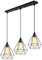 Lampara Colgante E27 Vintage Industrial Lámpara de Techo Colgante Negro Retro 3 Luces Iluminación Para Cocina Comedor Sala de estar