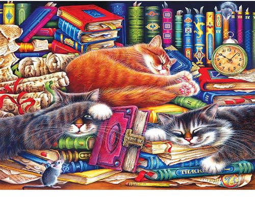 CRA-Z-Art - RoseArt - Puzzle-Sammler - The Old Book Shops Cats - 1000 Teile Puzzle