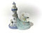 Euro Souvenirs Schneekugel Maritim Leuchtturm mit Möwe Schüttelkugel Glitzerkugel Glitterkugel (ES17689)