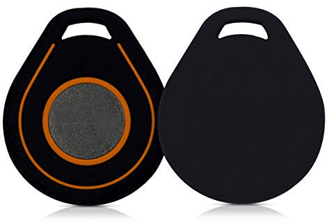 kwmobile Étui Compatible avec Clef de Moto Harley Davidson - Coque de Protection en Silicone - Housse Protectrice pour Clé - Noir-Orange