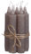 7-tlg. Set Kerzen H 11 cm (Taupe)