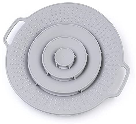 Pot Cover Spill Stopper Lid - Thicken Silicone Boil Over Spill Safeguard,FDA Food Grade Stopper Lid Cover for Pots And Pans, BPA- Instant Pot Cover, Fits Openings 6 to 10 in Diameter