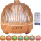 VIPNAJI Humidificador ultrasónico y difusor de Aroma 550 ml.Ultra silencioso,Apagado Automático.Humidificador Aceites Esenciales con Control Remoto y LED de 7 Colores de para Hogar, Oficina, SPA, Bebé