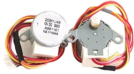MMingx 2 Piezas Aire Acondicionado Drift Motor De Viento Swing Motor Stepping Motor 2 0ByJ46 12V 16V 20-3 0 Cm De Longitud (Size : 2 Pieces)