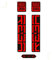 Adesivi compatibili con forcella bici Rock Shox Reba 2020