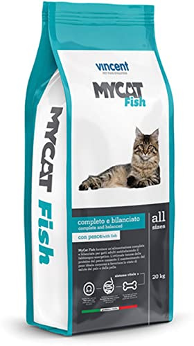 La zappa Vincent My Diet Trockenfutter für Katzen mit Fisch, Getreide und Gemüse (20 kg)