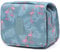 Travel Toiletry Bag, Hanging Toiletries Wash Bag Makeup Cosmetic Organizer Bags for Women Girls Kids Waterproof Foldable (Flamingo)