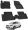 Auto Fußmatten Kompatibel mit Ford Focus III Limo/KLW 2010-2018 Geruchlos 4.5D Passform Allwetter Automatten 5 TLG | Antirutschmatte Höhe Rand Gummimatten Schwarz Fussmatten Vorne Hinten Autoteppich