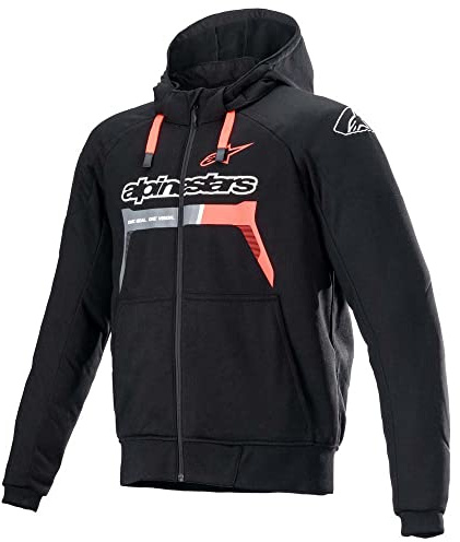 Alpinestars Chrome Ignition Hoodie Herren (schwarz/rot), 4XL