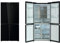 Frigorifero Americano Cross Door GRF CC83836BG Vetro Nero Total no frost