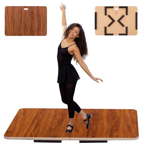 ODOXIA Stepptanzbrett | Tragbare Tanzboden Für Jede Oberfläche | Gepolsterter Stepptanzboden | Tap Dancing Board | Tanzübungsboden Heim & Studio Für Stepptanz | Übungstanzboden Für Stepptänzer