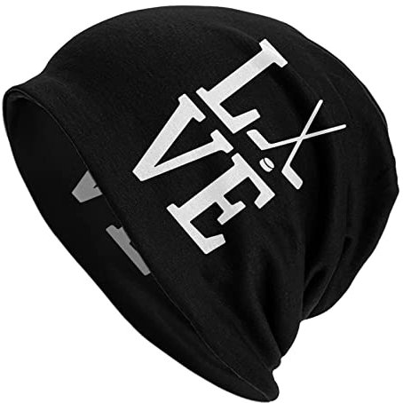 YINGD Strickmütze Love Eishockey Beanie Mütze Unisex Winter Warm Hut Elastisch Atmungsaktiv für Männer Frauen, #807, One size