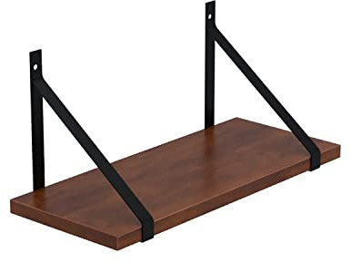 AKKE Hängeregal Gino Wandregal Kinderzimmer Küche Wohnzimmer Badezimmer Loft Büro Regale für Wände Regalbrett für Wand-Deko Küchenregal Moderne Wandboard Bücherregal Wand Caravaggio 80x20 cm