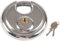 HISports Lucchetti antifurto per rimorchi Lucchetto antifurto a grillo rotondo da 70 mm con chiave Lucchetto a disco in acciaio inox per rimorchi auto Lucchetto rotondo