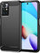 Max Power Digital Cover per Xiaomi Redmi 10 / Redmi 10 2022 Protettiva Case Custodia in Morbida Silicone Resistente Fibra di Carbonio Antiurto Anti-Graffio Nero [Supporta Ricarica Wireless]