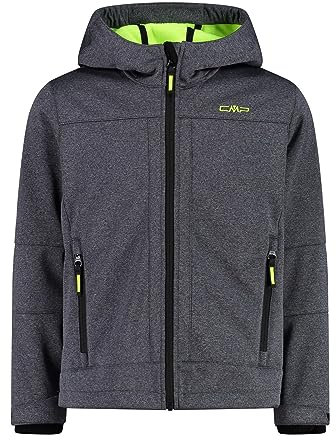 CMP - Kinderjacke mit fester Kapuze, Titan Mel.-Gelb Fluo, 140