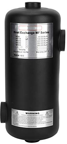 Airshi Échangeur d'eau Froide Chaude de Chauffage Rapide de Chauffe-Piscine pour l'étang de Piscine