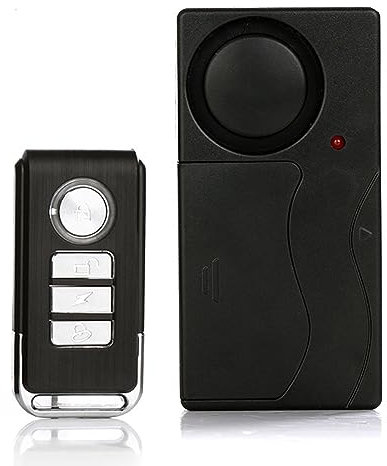 Meichoon Allarme bici senza fili Sensore di movimento di vibrazione con telecomando Antifurto per bicicletta E-Bike Moto Scooter Carrello Rimorchio Attrezzatura Recinzione 110db Super rumoroso
