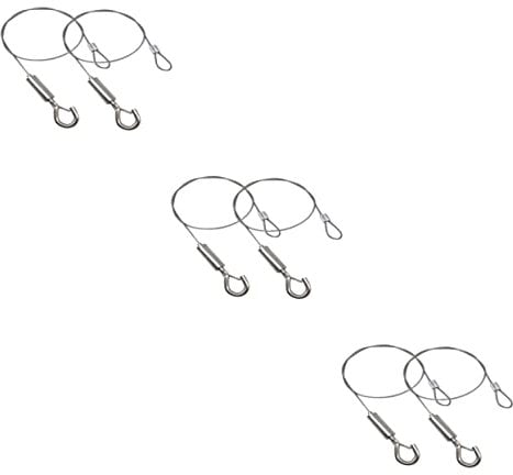 IMIKEYA 6 STK Grow Light Rope Aufhänger hängende Pflanzerkette Hochleistungs-Kleiderbügel Vogelfutter-Set kleiderständer leichte Kette anbauen Zeichen hängender Draht Vogelkäfig Zubehör