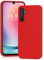 YATWIN Coque pour Samsung Galaxy A24, Housse en Silicone Doux avec Découpes Précises pour Caméra, Design Ultra Mince, Protection 360° à Bords Surélevés - Rouge