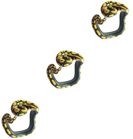 ibasenice 3St realistisches Schlangenarmband künstliches Schlangenarmband Spielen Modelle Spielzeug Party-Schlange-Armband gefälschtes Schlangenarmband Halloween künstliche Schlange